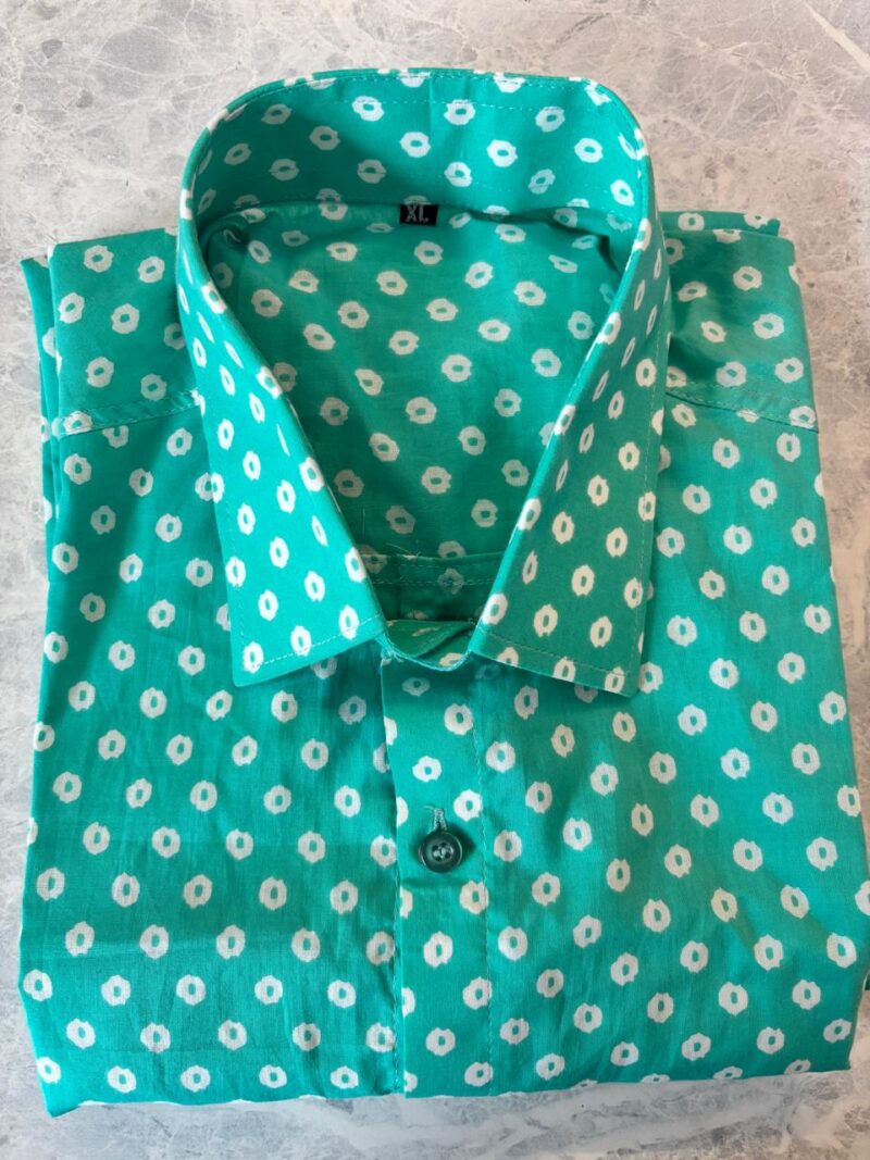 Jaipuri Cambric Cotton Printed Shirts - Size M - Image 2
