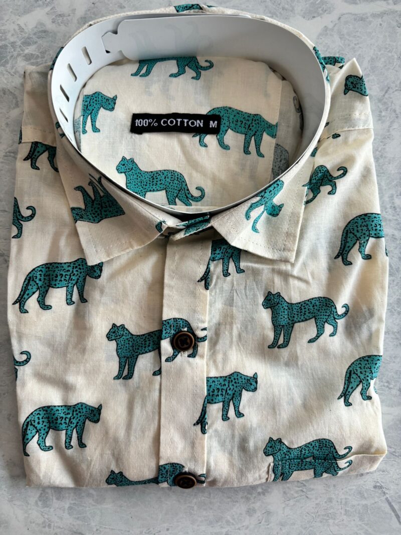 Jaipuri Cambric Cotton Printed Shirts - Size M - Image 6