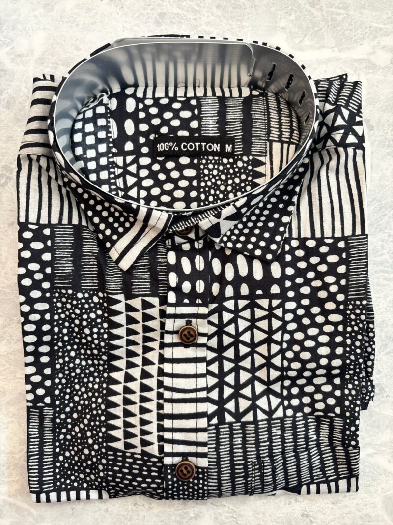 Jaipuri Cambric Cotton Printed Shirts - Size M - Image 4