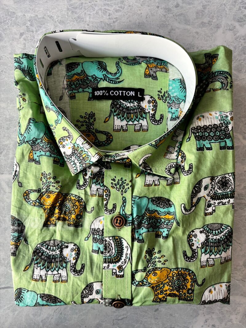 Jaipuri Cambric Cotton Printed  Full-sleeves Shirts - Image 4