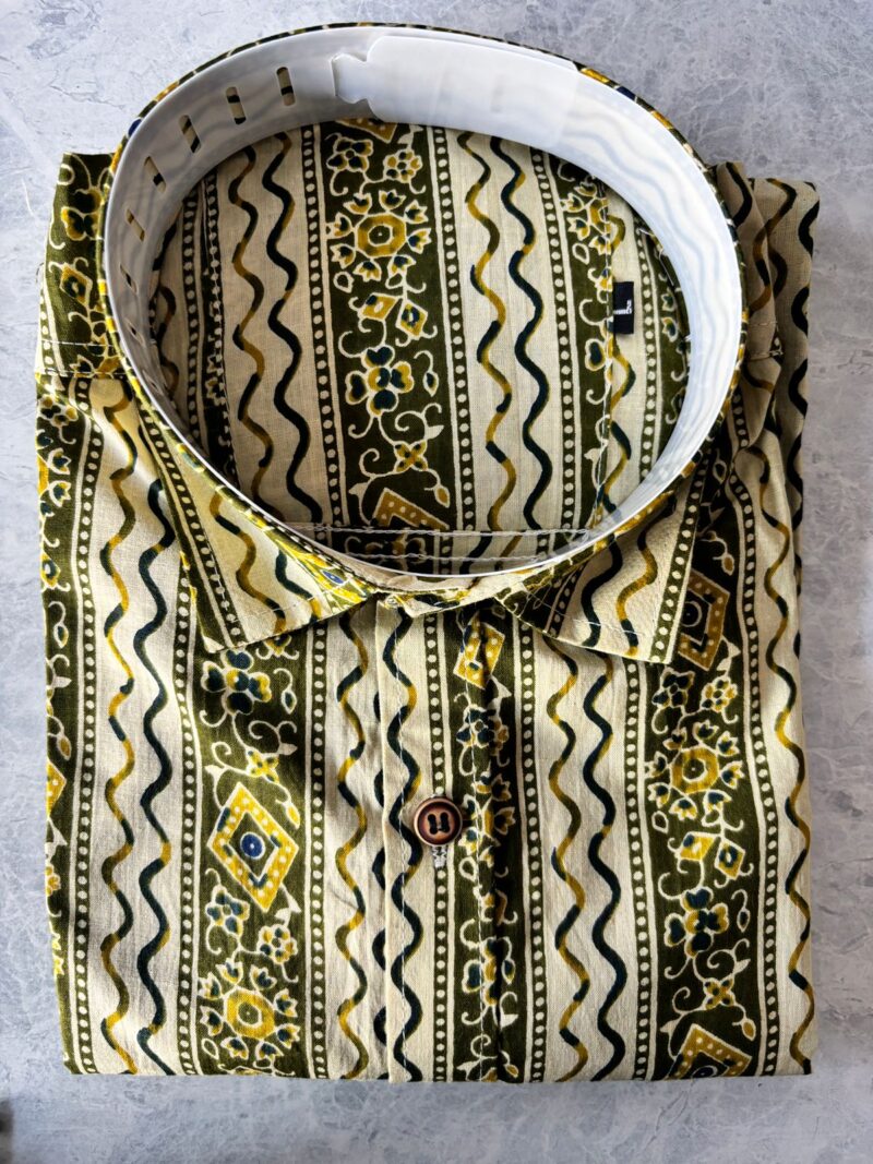 Jaipuri Cambric Cotton Printed  Full-sleeves Shirts - Image 3