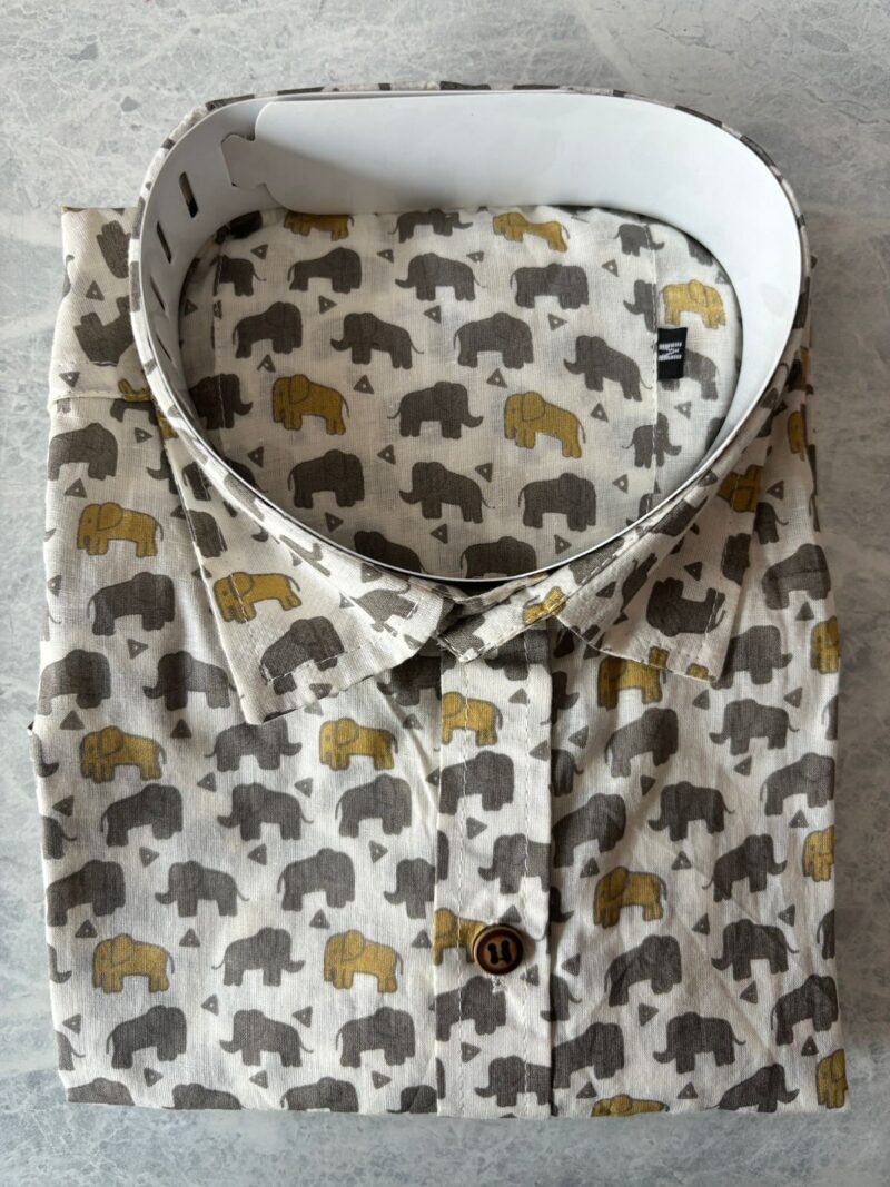 Jaipuri Cambric Cotton Printed  Full-sleeves Shirts - Image 2