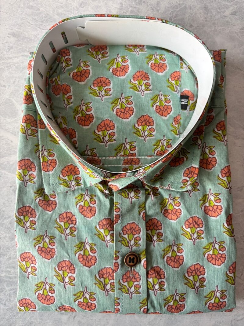 Jaipuri Cambric Cotton Printed  Full-sleeves Shirts - Image 7