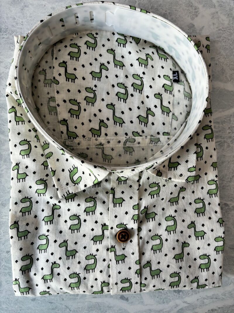 Jaipuri Cambric Cotton Printed Shirts- Half sleeves - Image 6