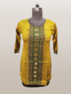 Mashru Silk Hand-mirror embroidery Short Kurti S