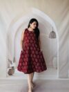 Cotton Ajrakh Veg Dyed One Piece