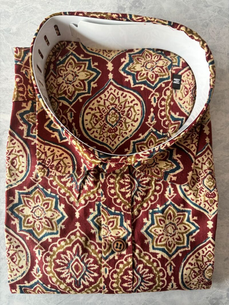 Jaipuri Cambric Cotton Printed Shirts - Half Sleeves - Size M - Image 7